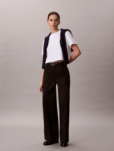 CK JEANS Quần Dài Nữ Baggy Chino Pants