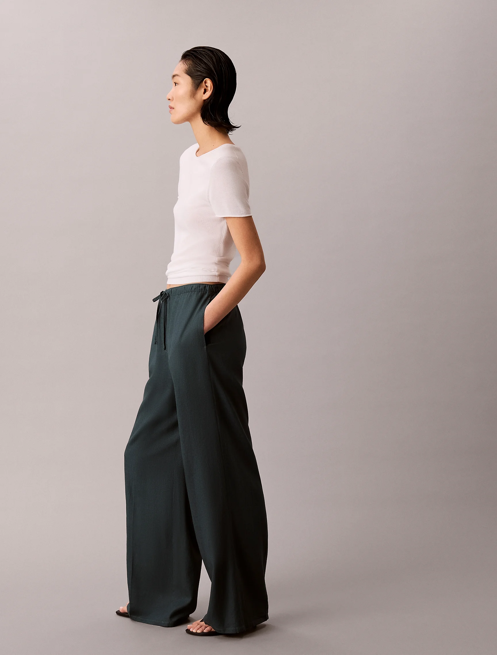 CK JEANS Quần Dài Nữ Straight Fit