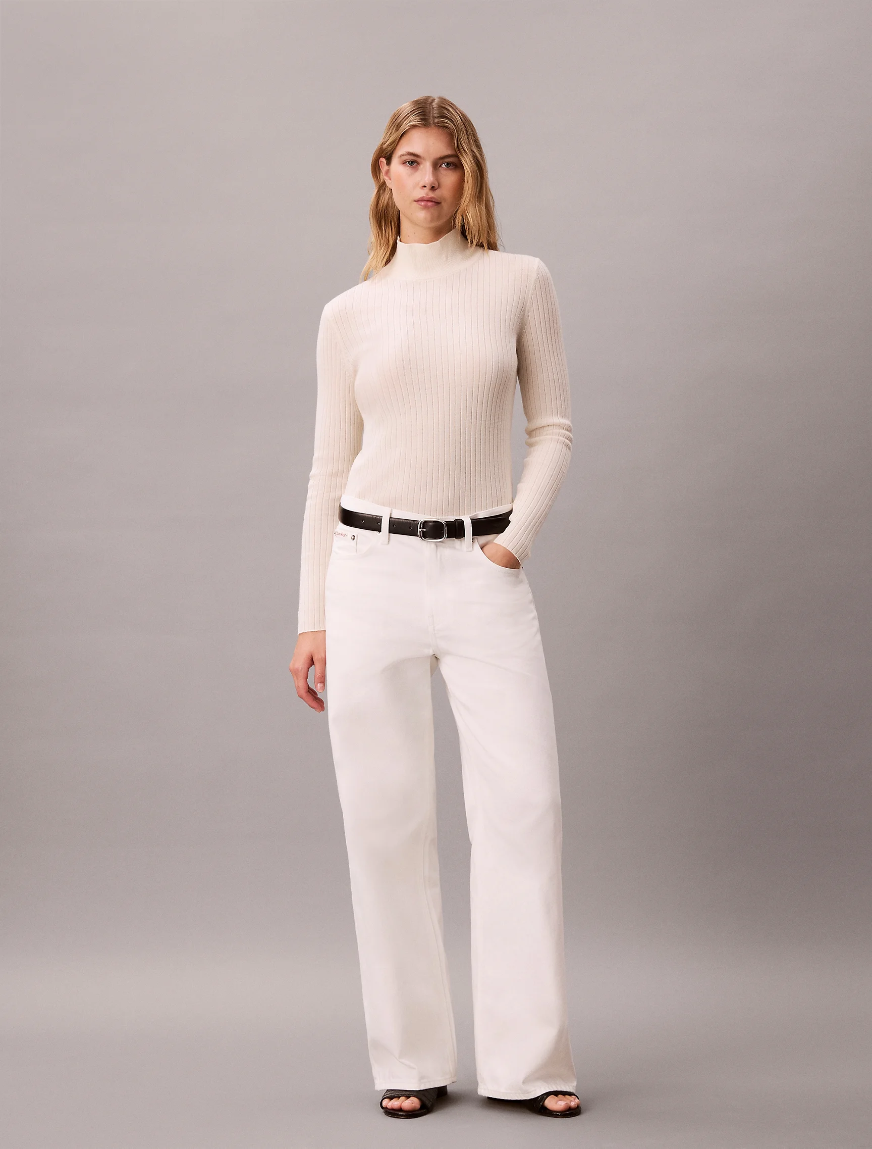CK JEANS Quần Jeans Nữ Low Rise Baggy Jeans