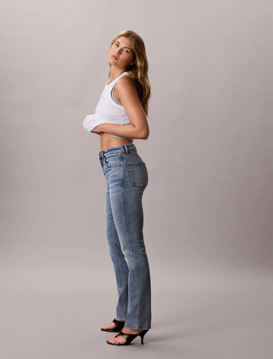 CK JEANS Quần Jeans Nữ Archive Hr Slim Vintage Moss