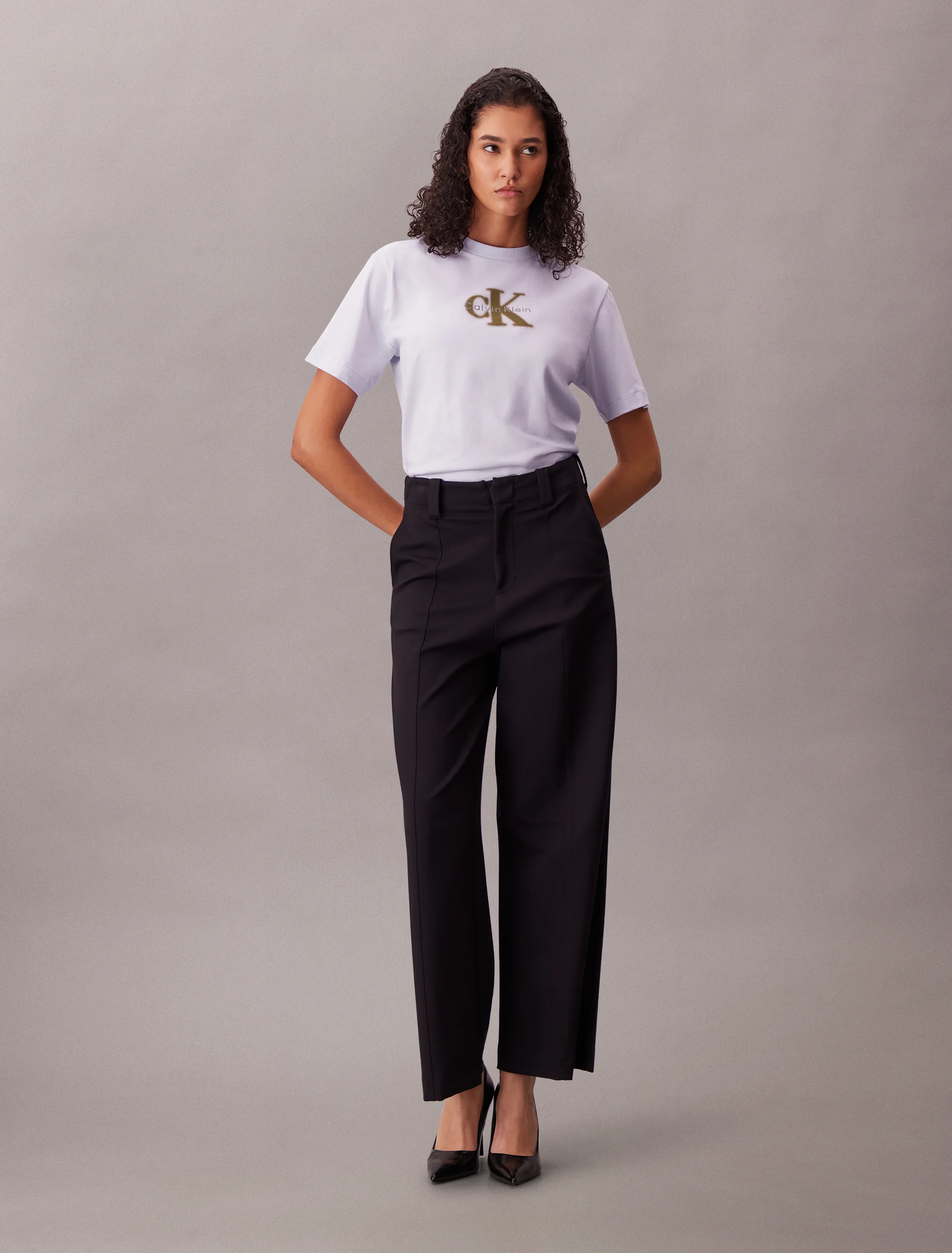CK JEANS Áo Thun Nữ Boxy Fit