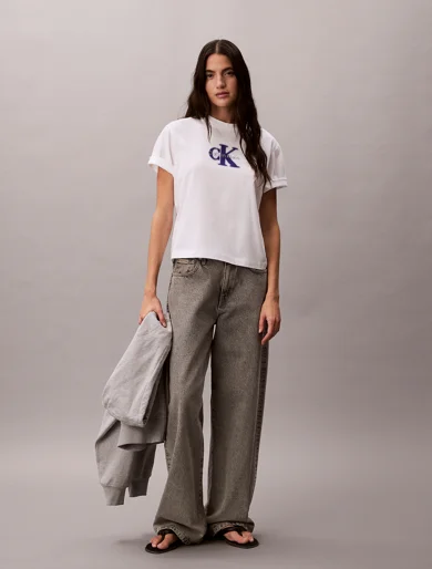 CK JEANS Áo Thun Nữ Boxy Fit