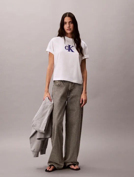CK JEANS Áo Thun Nữ Boxy Fit