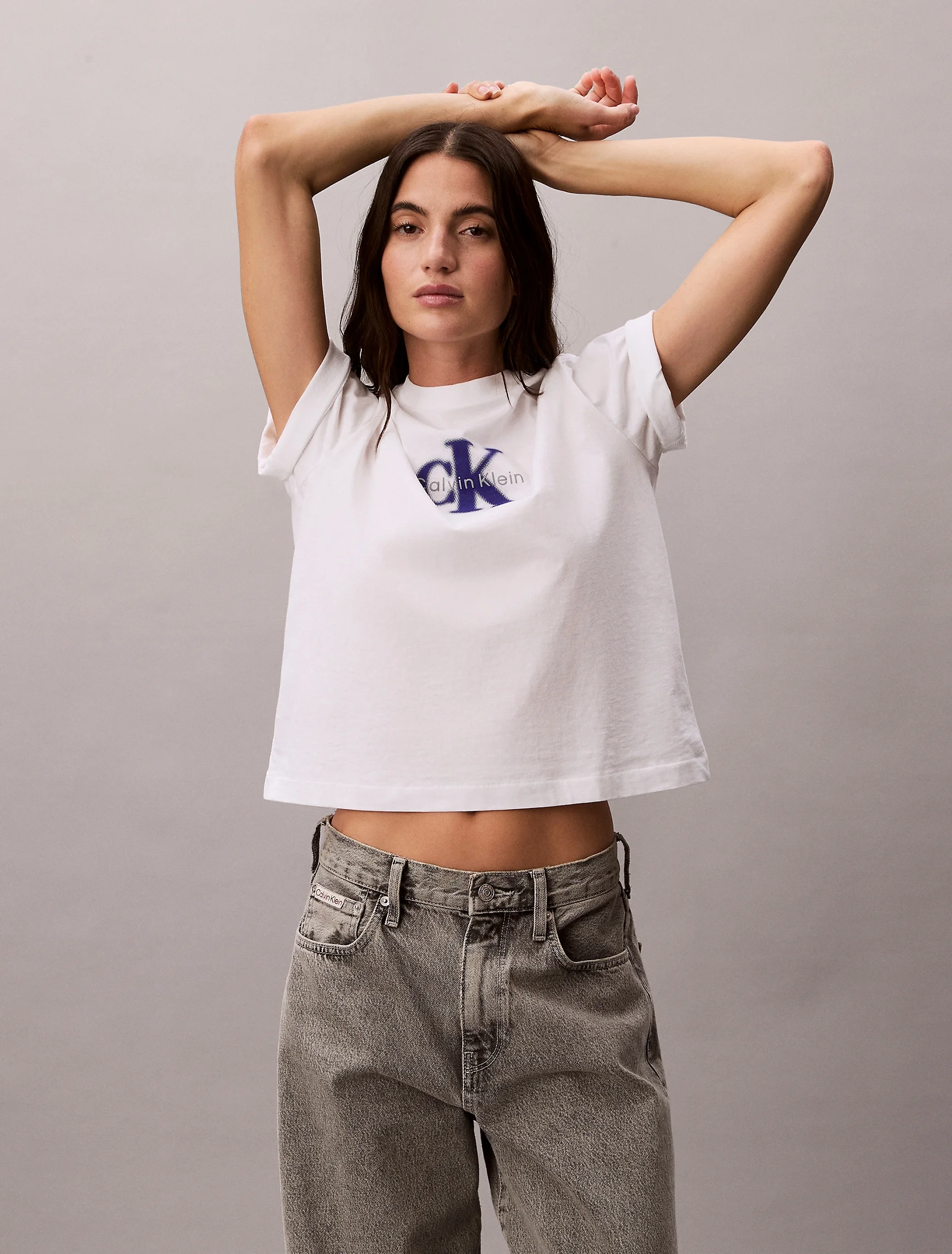 CK JEANS Áo Thun Nữ Boxy Fit