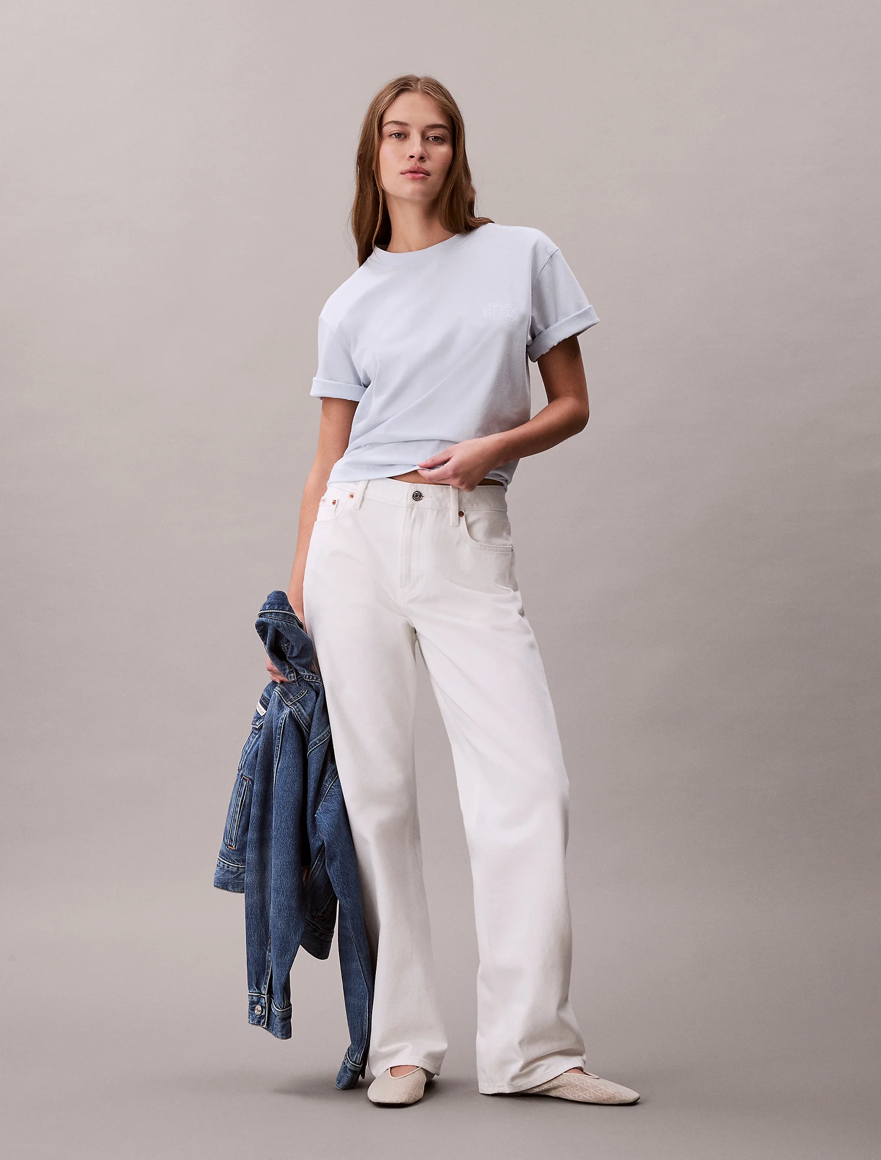 CK JEANS Áo Thun Nữ Boxy Graphic T-Shirt