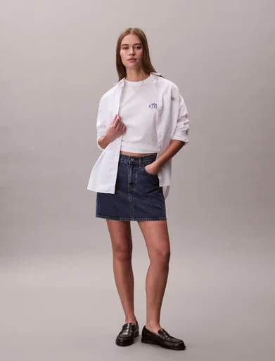 CK JEANS Áo Thun Nữ Boxy Graphic T-Shirt