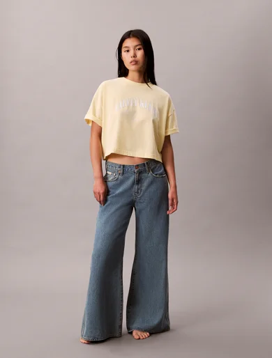 CK JEANS Áo Thun Nữ Heritage Classic Boxy T-Shirt