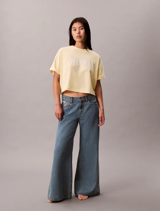 CK JEANS Áo Thun Nữ Heritage Classic Boxy T-Shirt