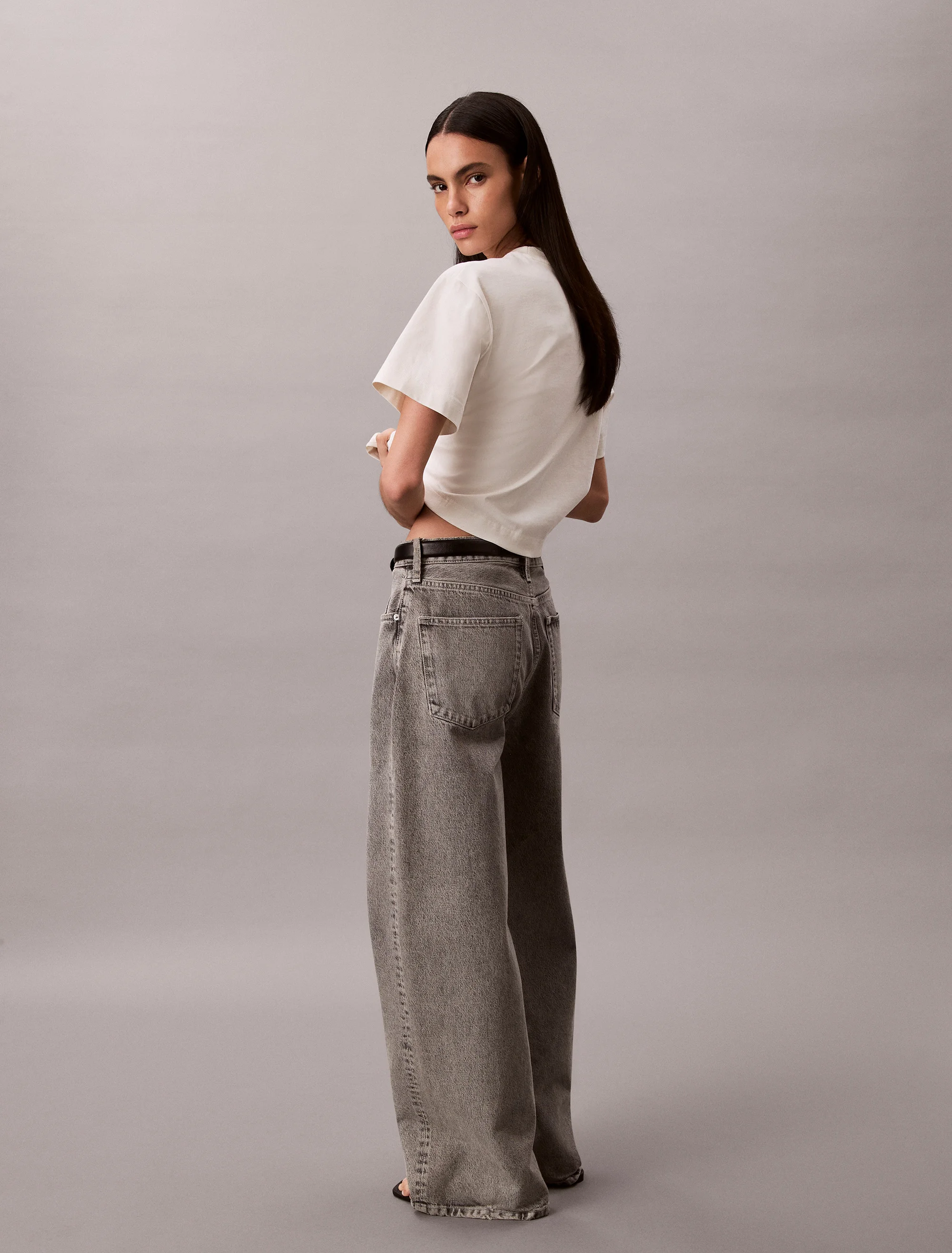 CK JEANS Áo Thun Nữ Cropped Boxy Graphic Tee