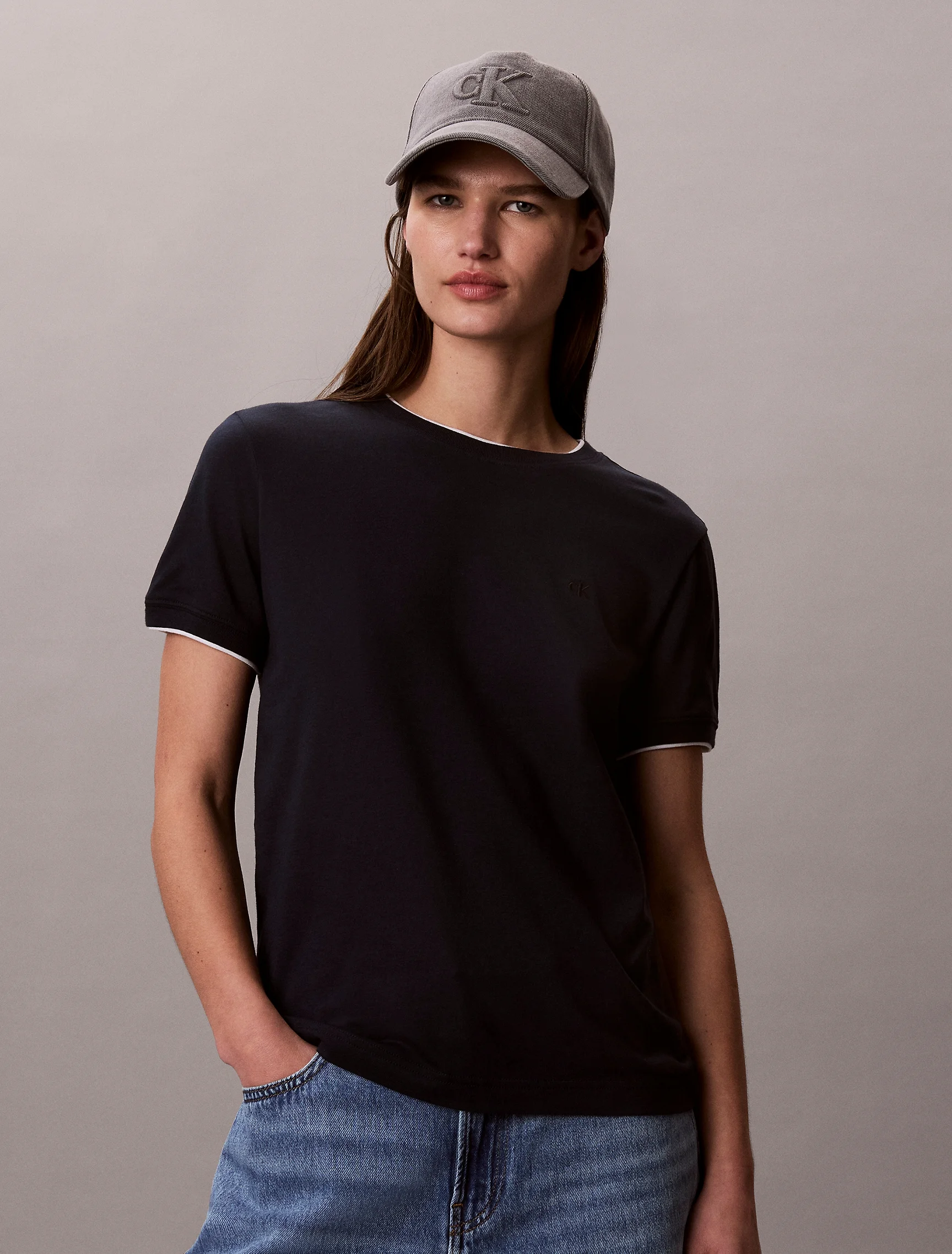 CK JEANS Áo Thun Nữ Classic Fit
