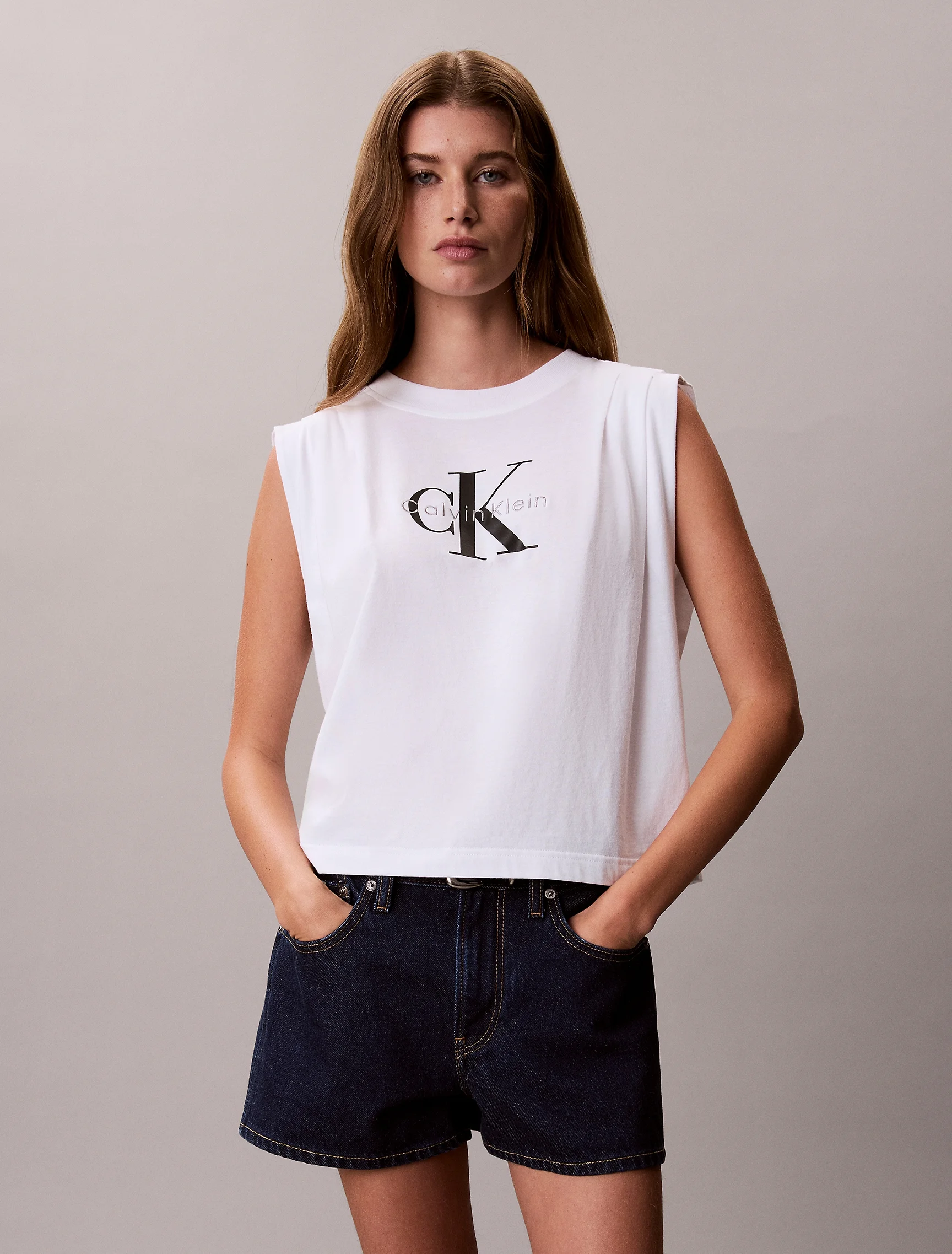 CK JEANS Áo Thun Nữ Slim Fit
