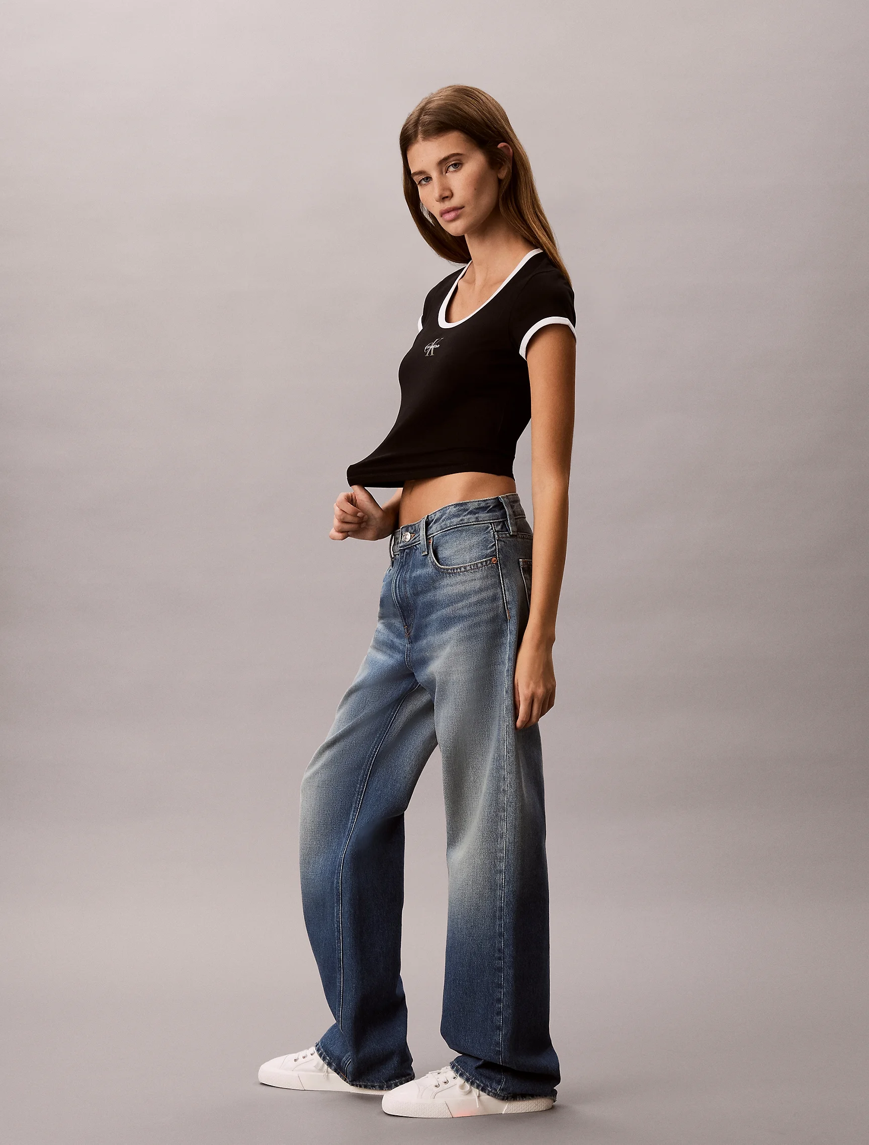 CK JEANS Áo Thun Nữ Slim Fit