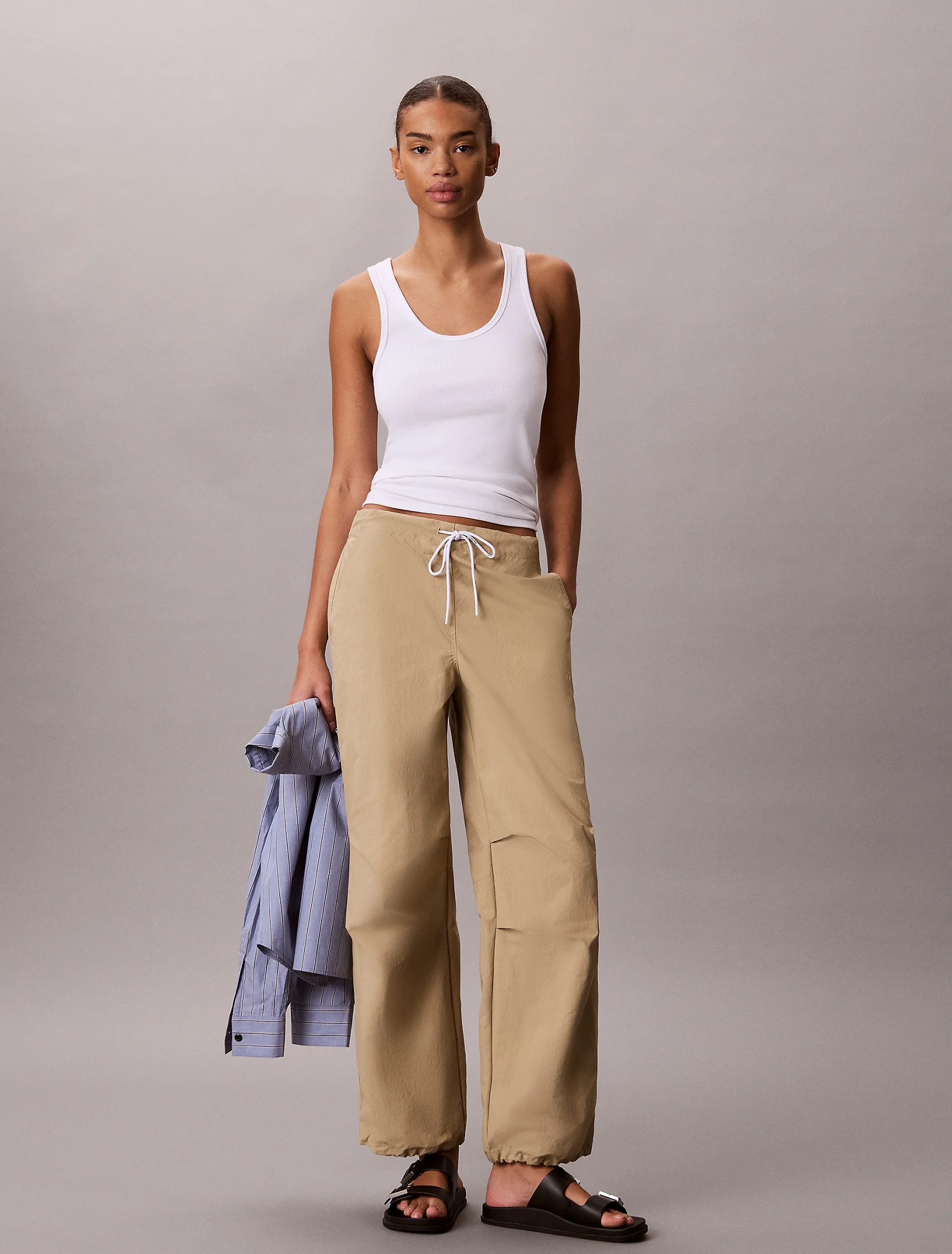CK JEANS Quần Dài Nữ Wide Leg Fit
