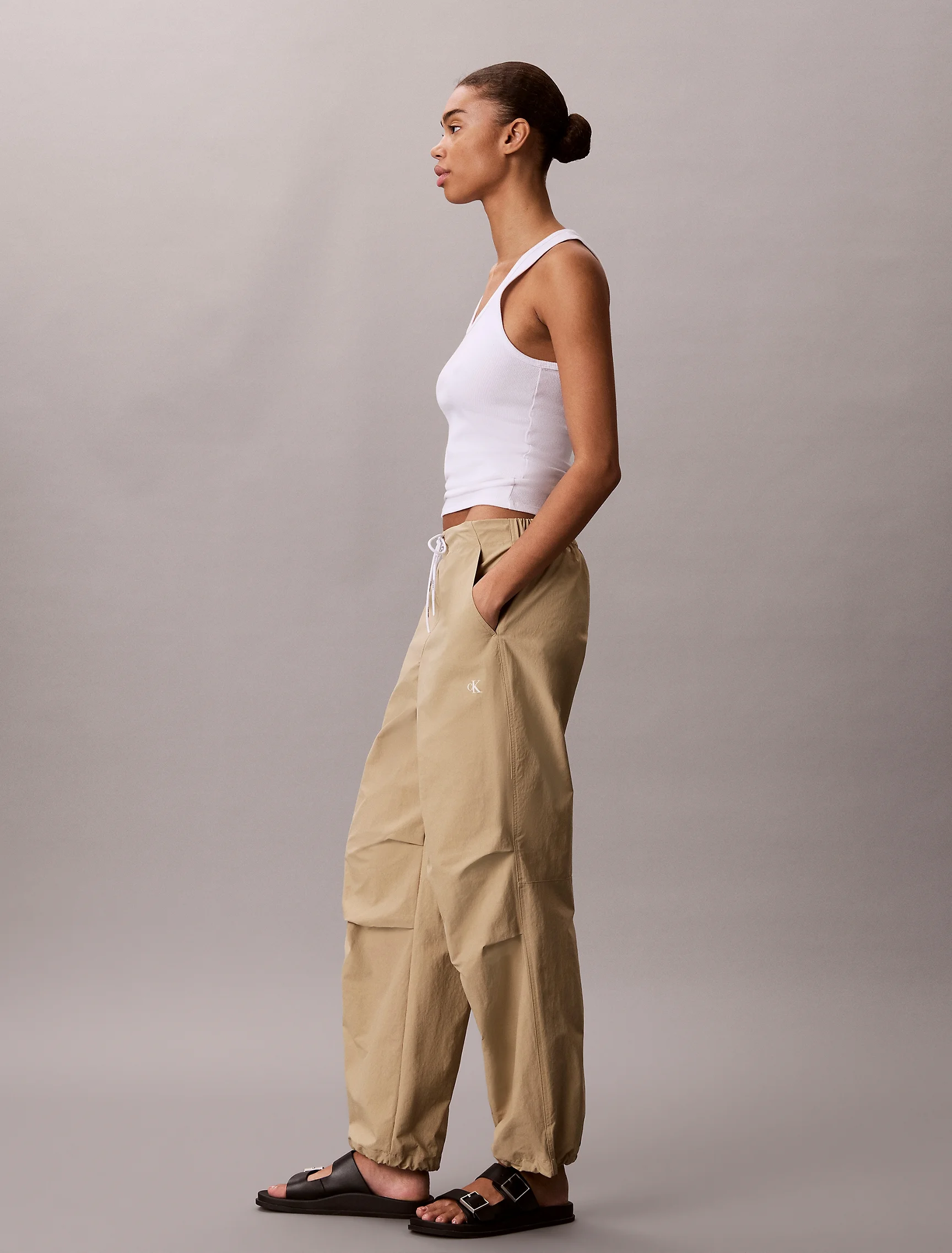 CK JEANS Quần Dài Nữ Wide Leg Fit