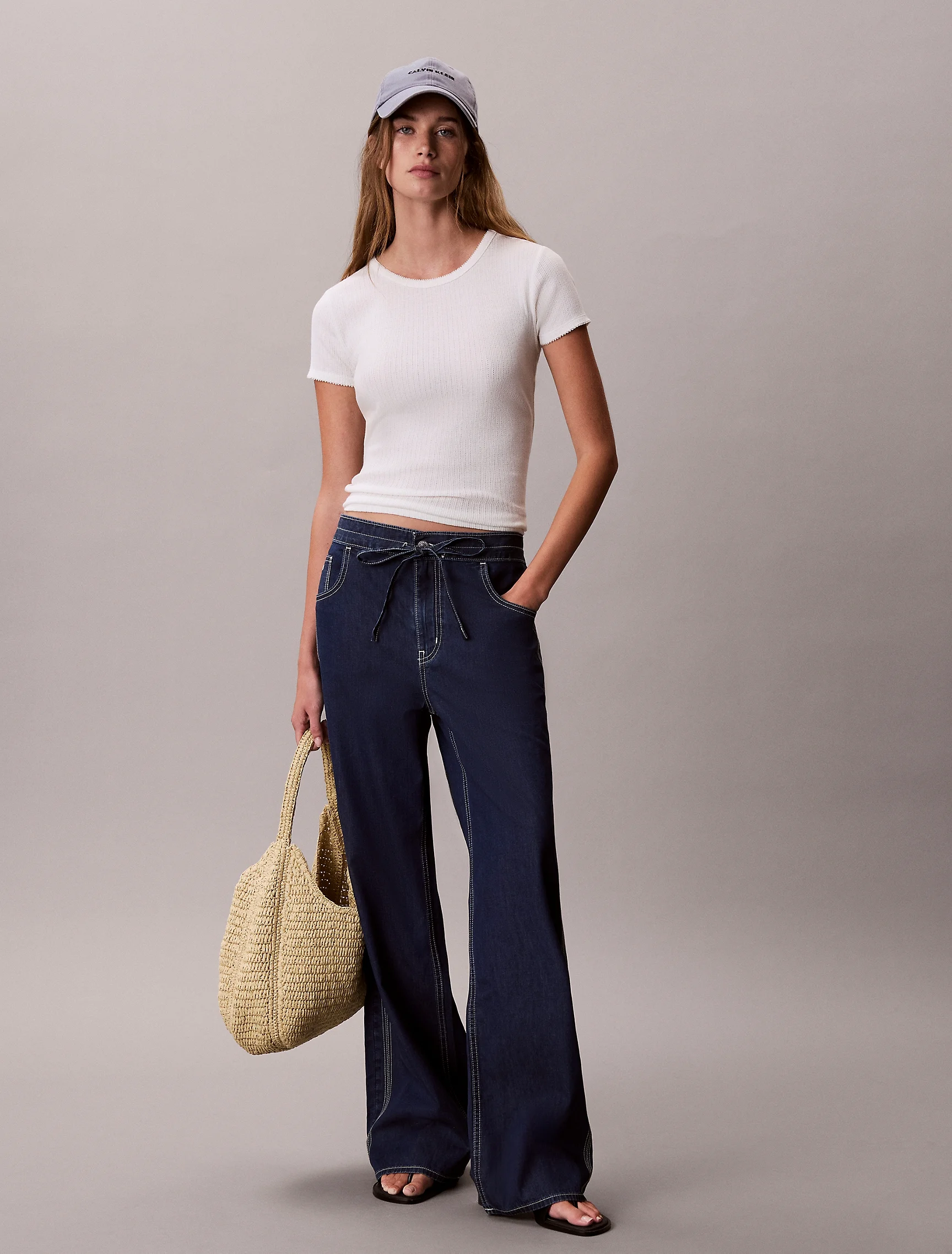 CK JEANS Quần Jeans Nữ Lr Baggy Fit