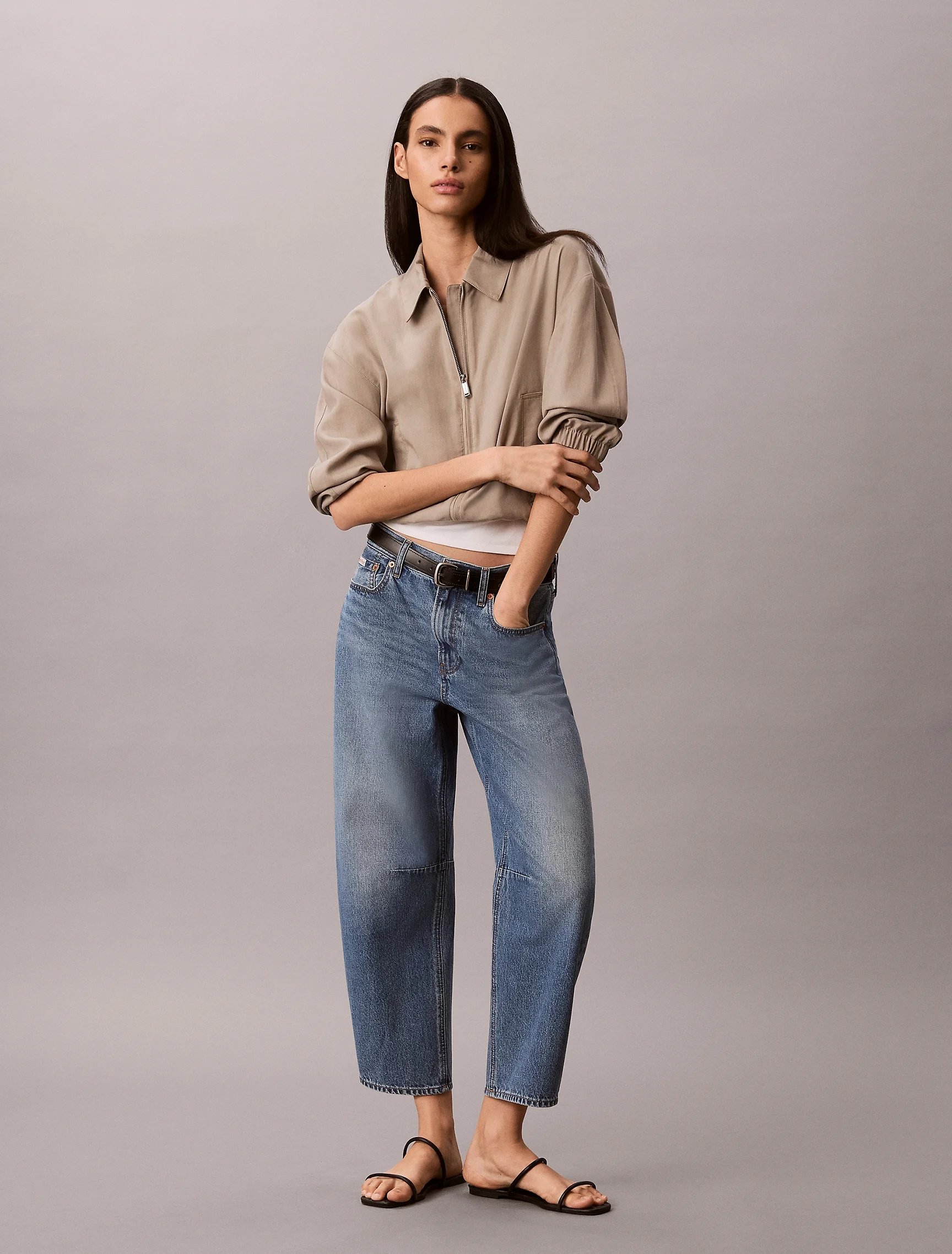 CK JEANS Quần Jeans Nữ Barrel Fit
