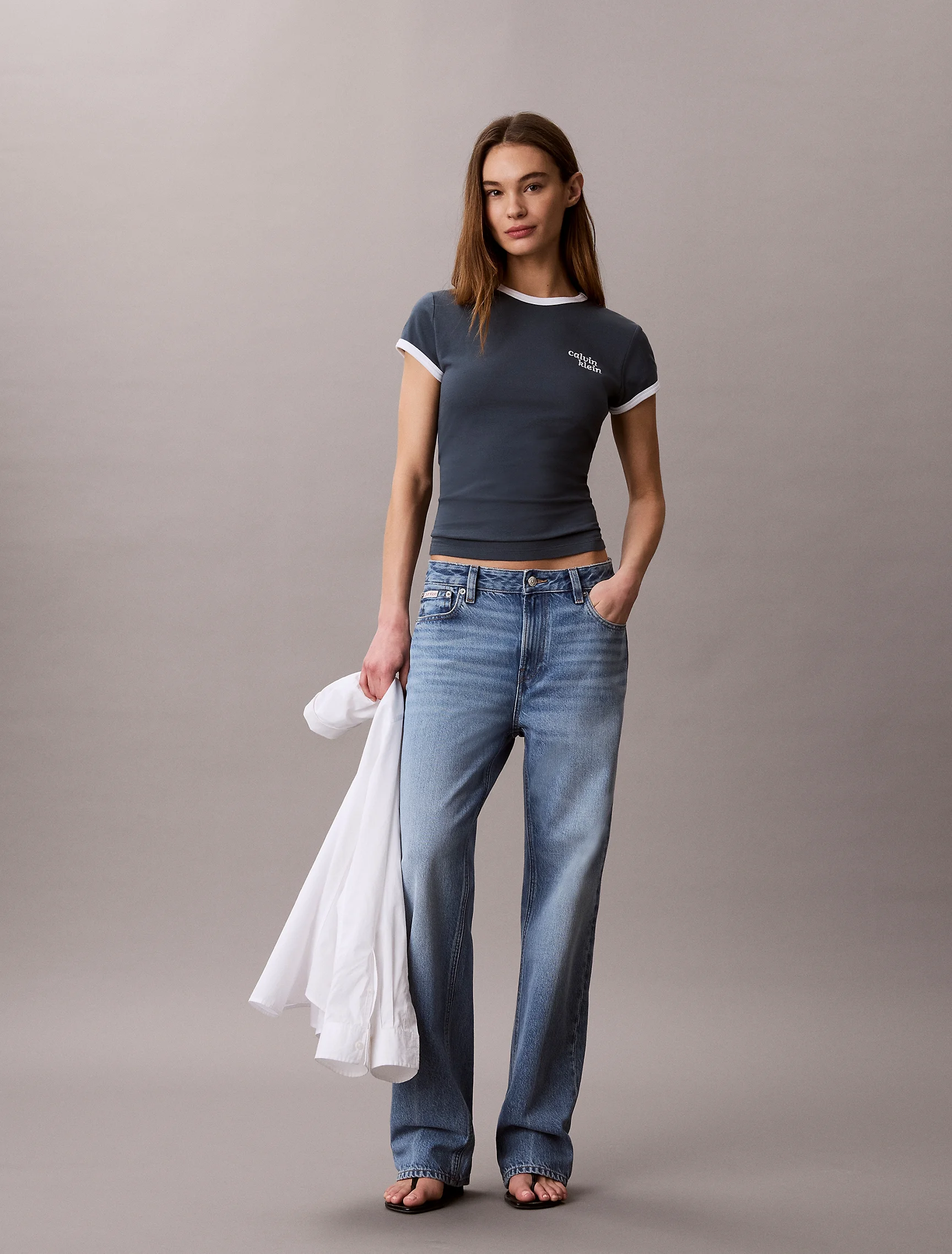 CK JEANS Áo Thun Nữ Slim Fit