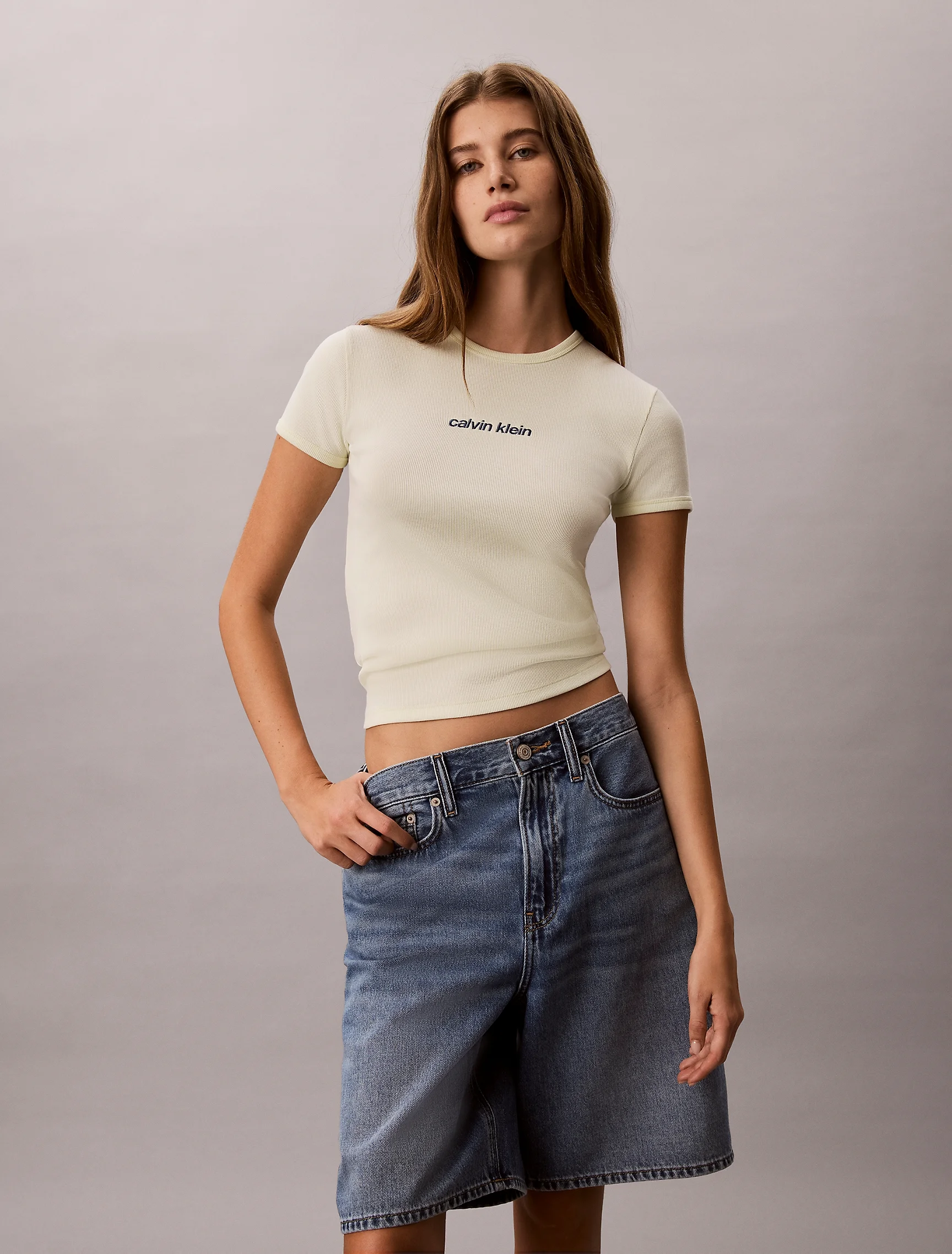 CK JEANS Áo Thun Nữ Slim Fit