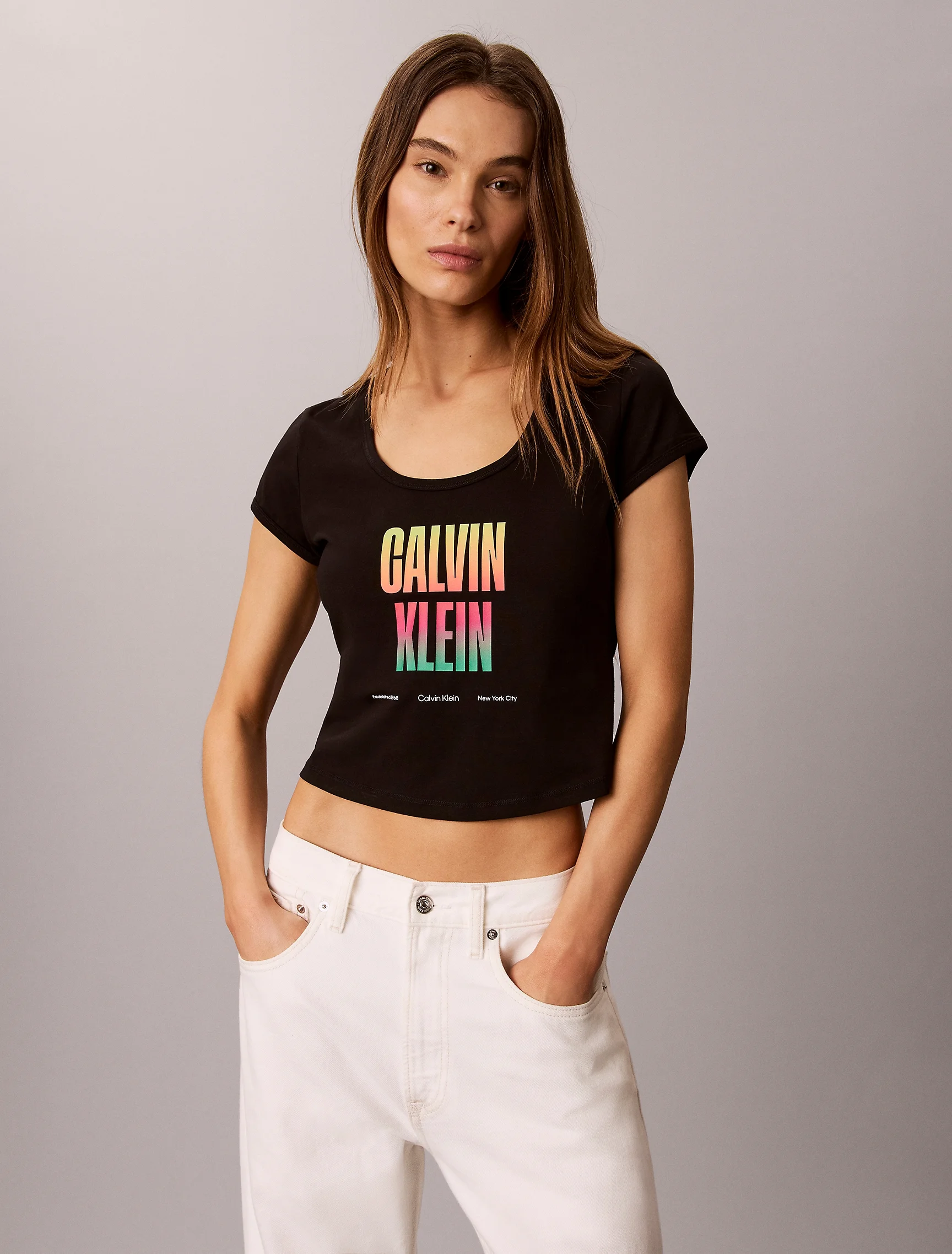 CK JEANS Áo Thun Nữ Slim Fit