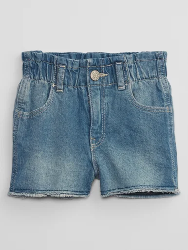 GAP Quần Short Jeans Em Bé Gái Toddler - Mom Short
