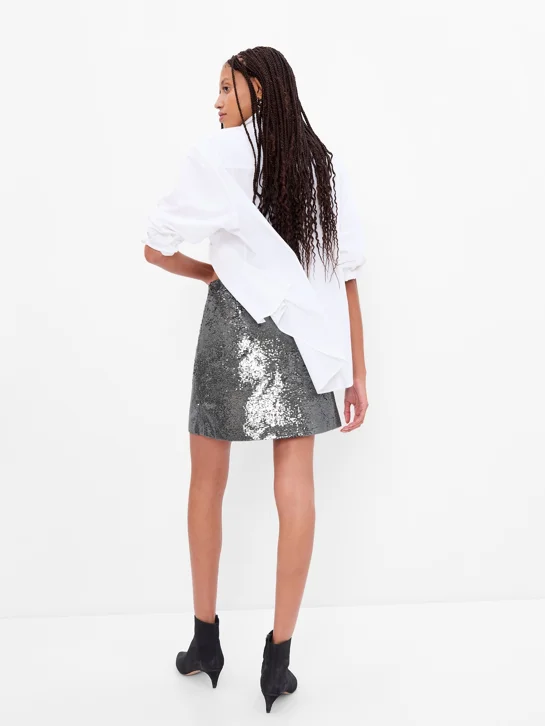 GAP Chân Váy Nữ - Sequin Mini Skirt