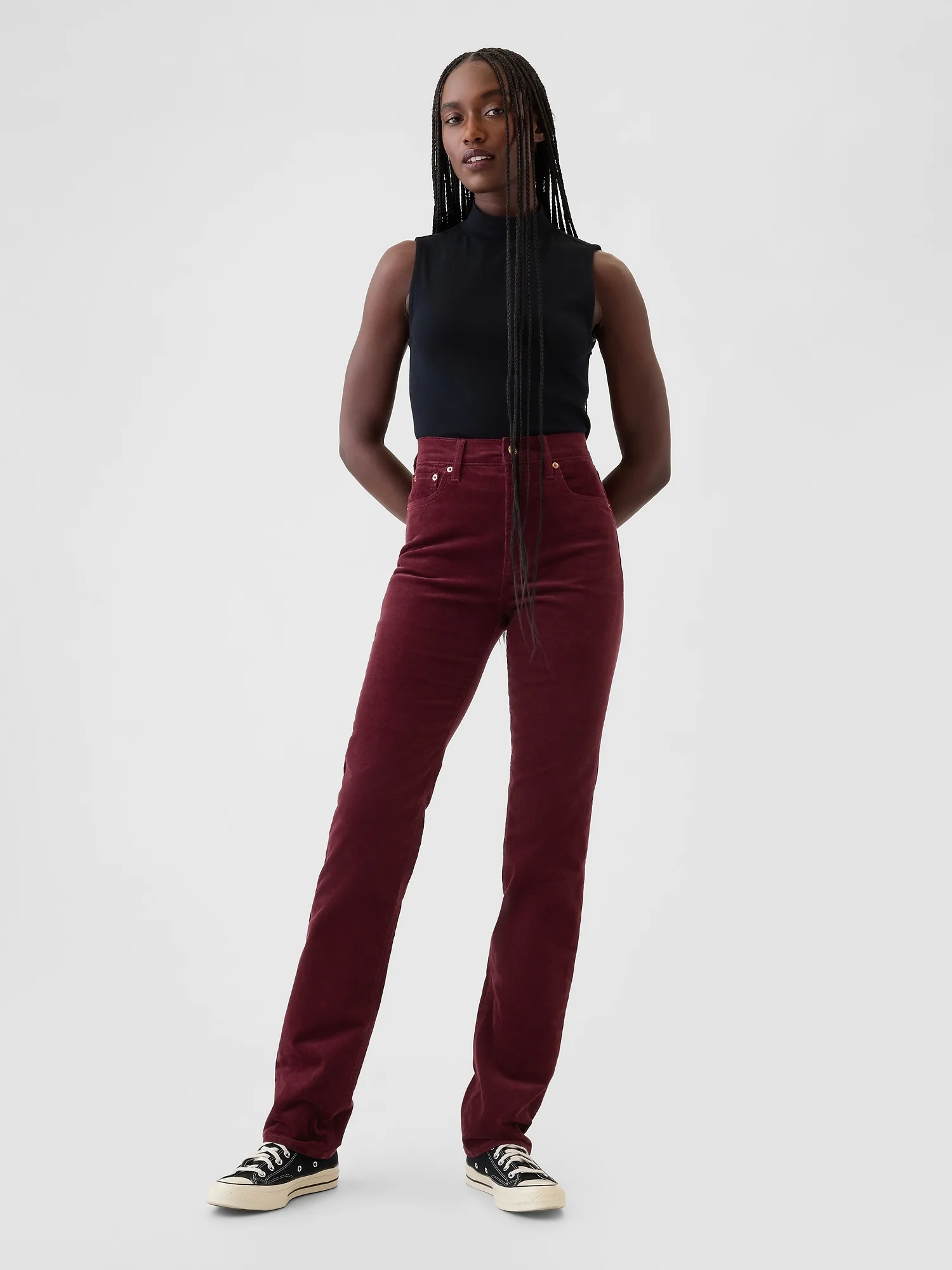 GAP Quần Jeans Dài Nữ - Denim Straight