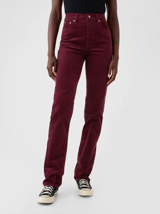GAP Quần Jeans Dài Nữ - Denim Straight