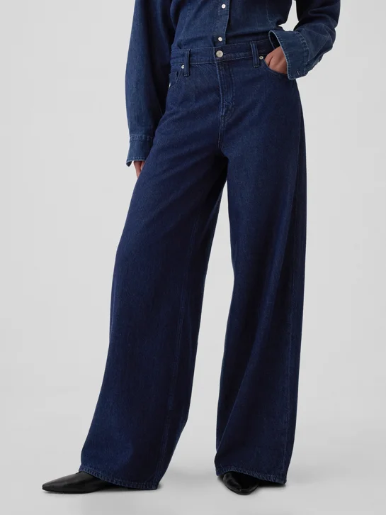 GAP Quần Jeans Dài Nữ - Baggy