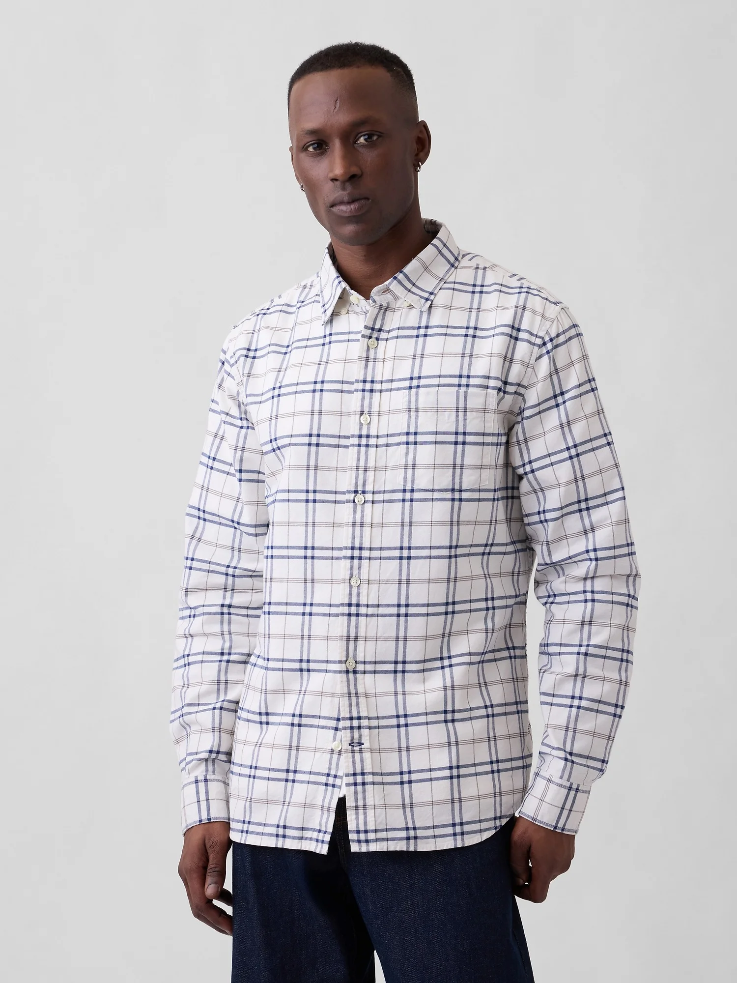 GAP Áo Sơ Mi Tay Dài Nam - Standard Fit