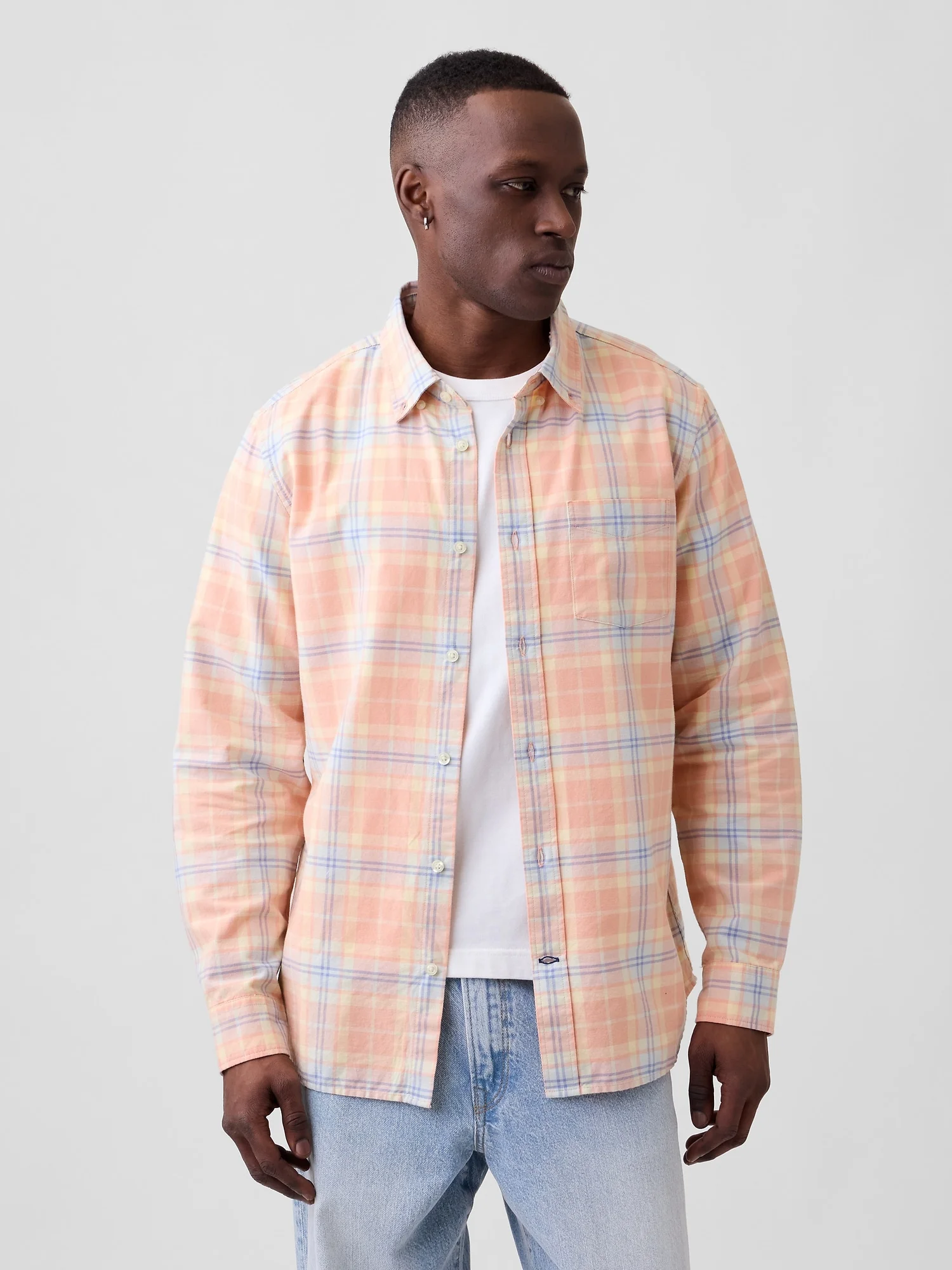 GAP Áo Sơ Mi Tay Dài Nam - Standard Fit