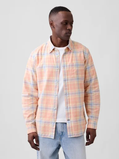 GAP Áo Sơ Mi Tay Dài Nam - Standard Fit