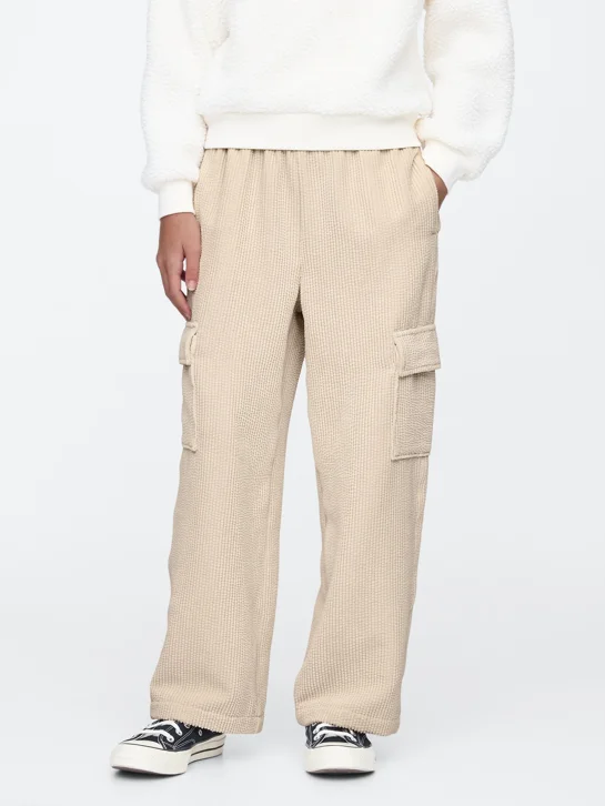 GAP Quần Vải Dài Bé Gái - Wide Leg