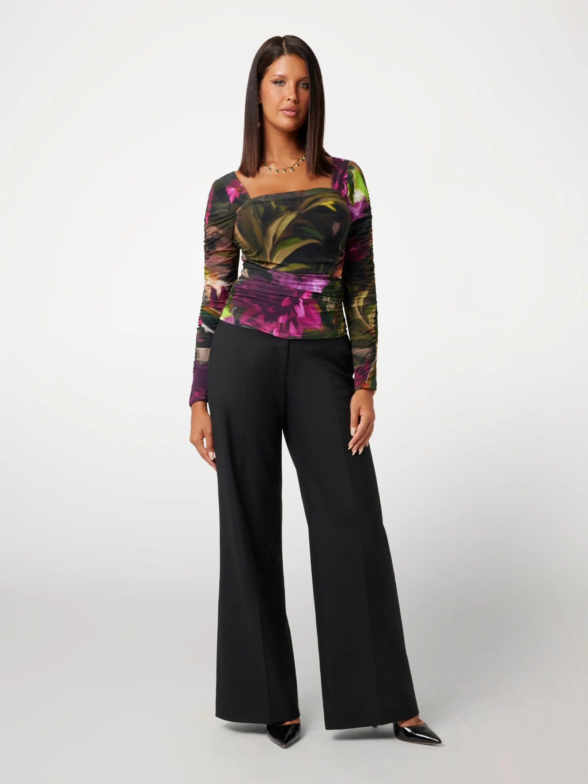 GUESS MARCIANO Áo Kiểu Dài Tay Nữ - Sandy Ls Gathered Top