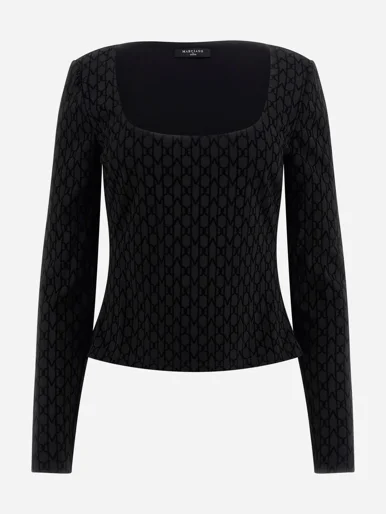 GUESS MARCIANO Áo Kiểu Dài Tay Nữ - Electra Ls Top