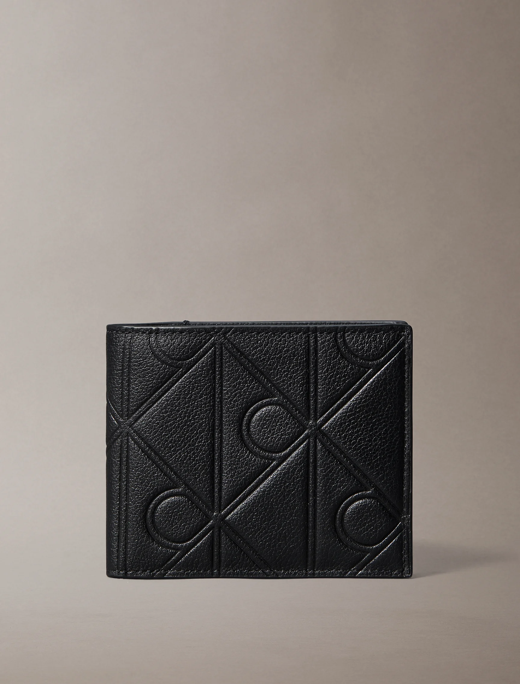 CK ACCESSORIES Ví Nam Embossed Emblem Logo Bifold
