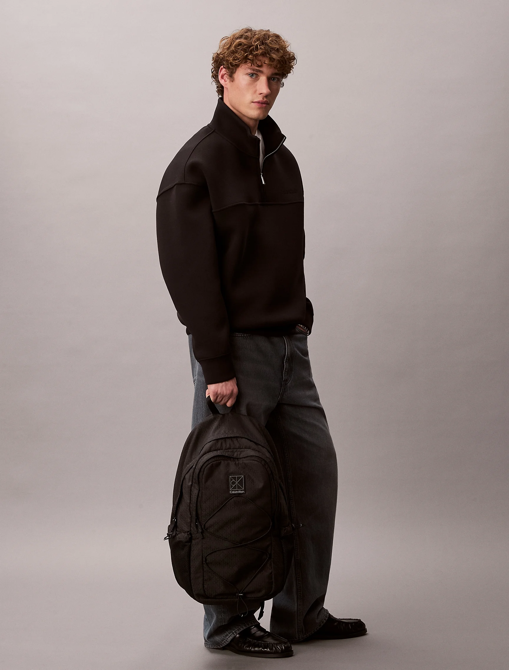 CK ACCESSORIES Balo Nam Utility Emblem Bungee Backpack