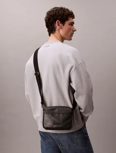 CK ACCESSORIES Túi Nam Emblem Aop Coated Canvas Camer