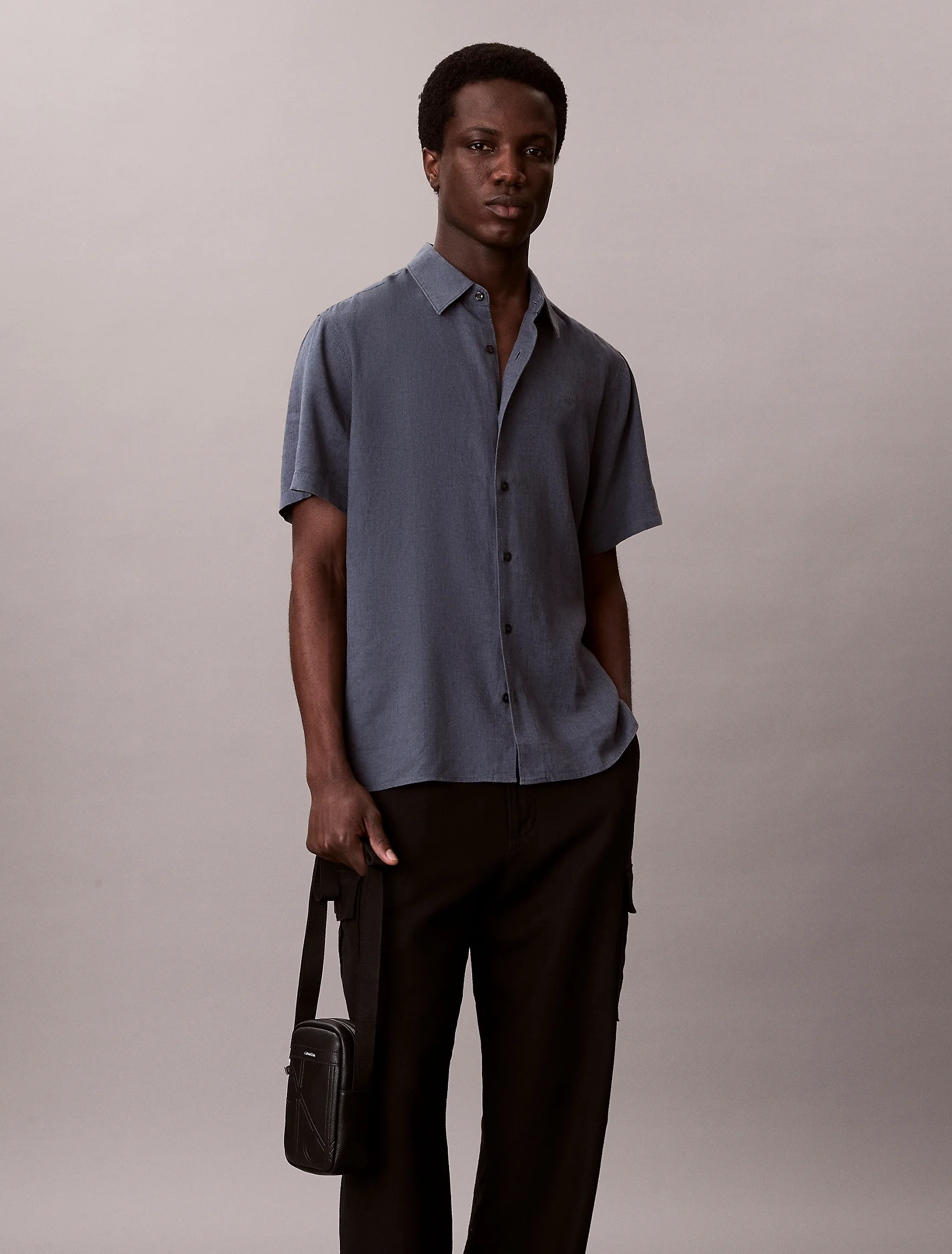 CK ACCESSORIES Túi Nam Emblem Aop Emboss Slim Reporte
