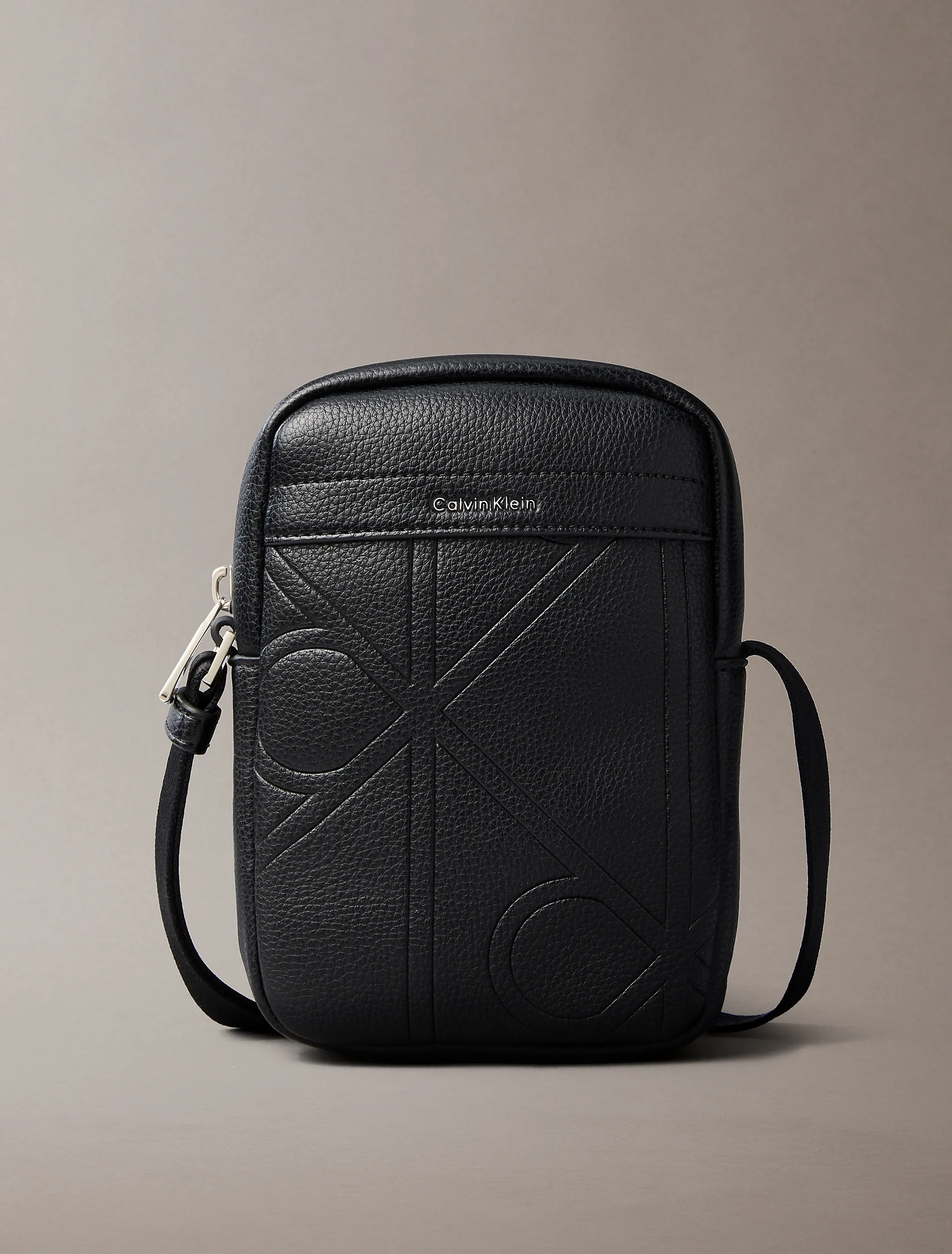 CK ACCESSORIES Túi Nam Emblem Aop Emboss Slim Reporte