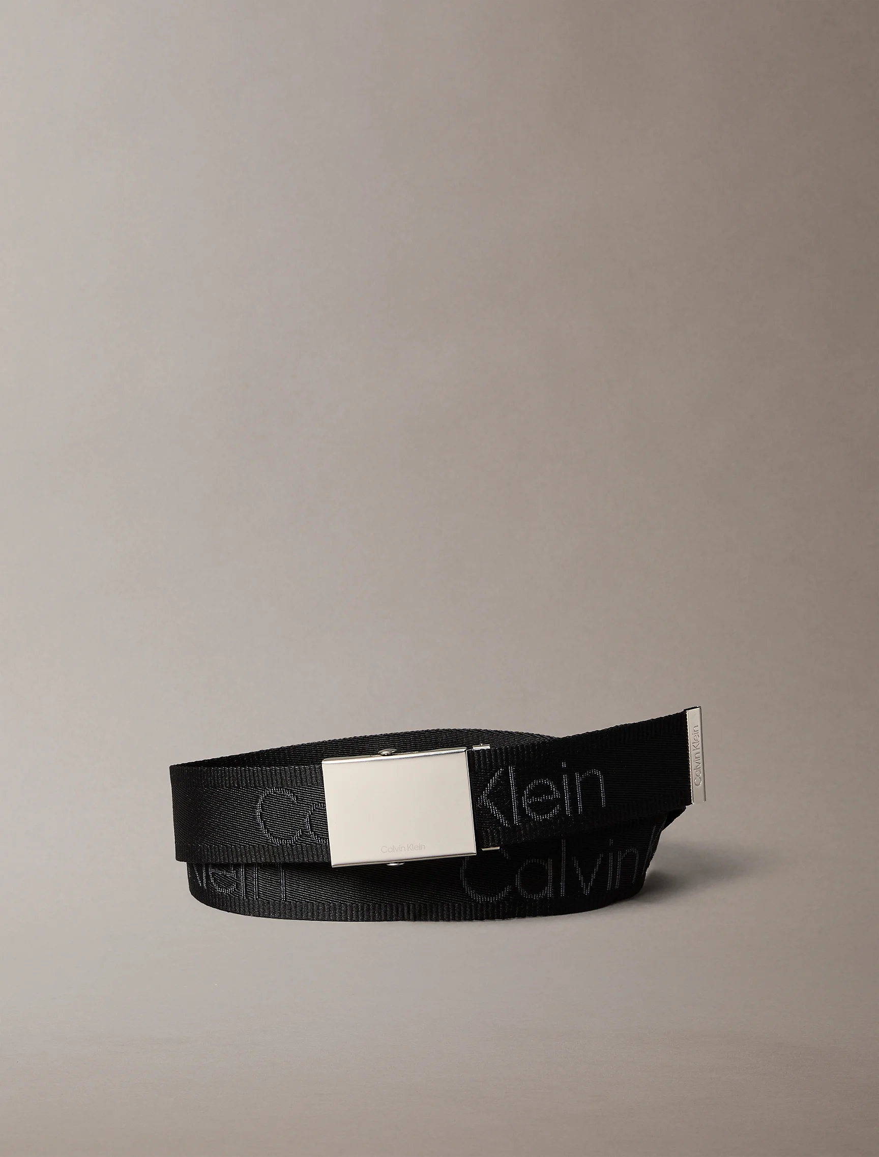CK ACCESSORIES Thắt Lưng Nam Logo Webbing Plaque 38mm Fixed