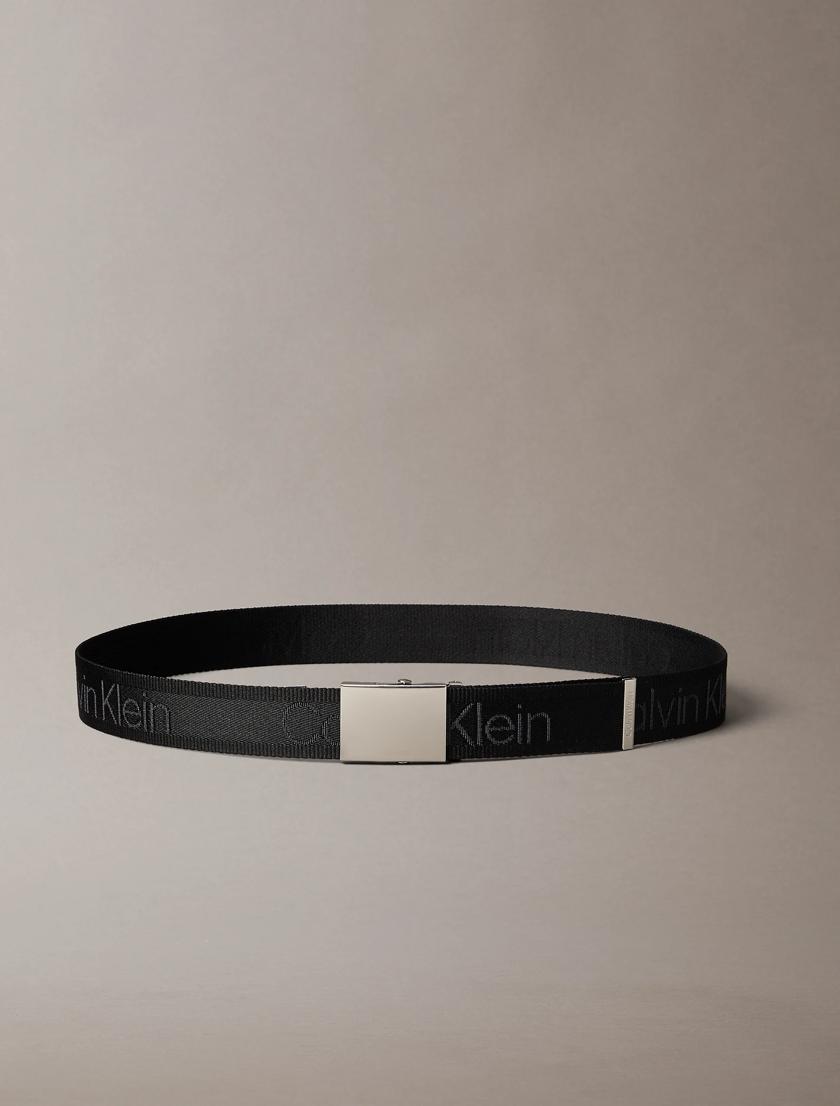 CK ACCESSORIES Thắt Lưng Nam Logo Webbing Plaque 38mm Fixed