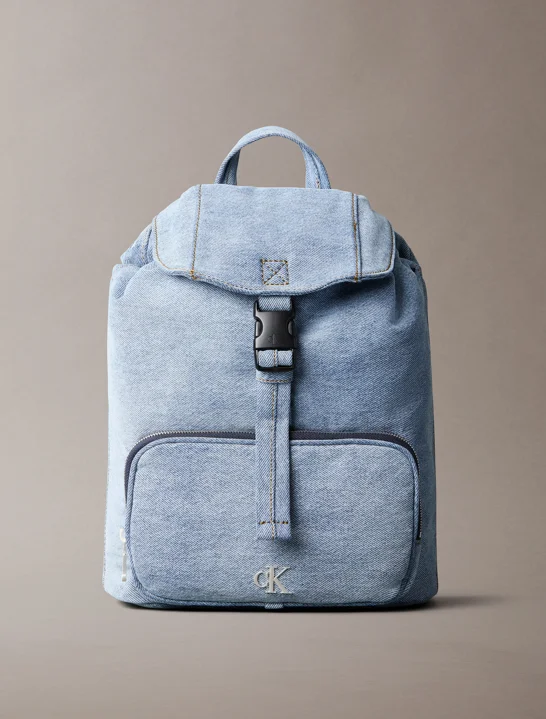 CK ACCESSORIES Balo Nữ Denim Luna Mini Flap Backpack