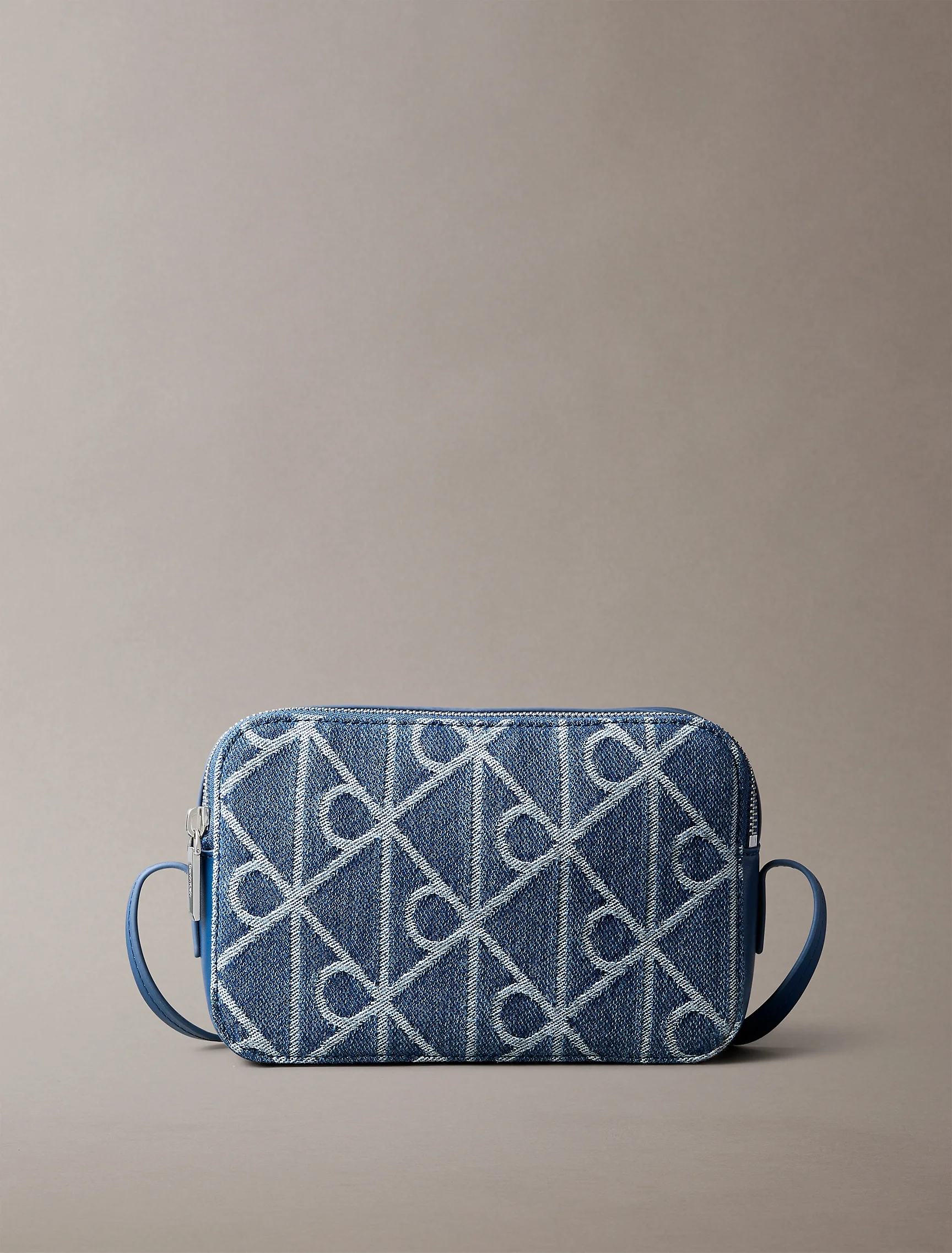 CK ACCESSORIES Túi Nữ Allover Emblem Logo Denim Camera Bag
