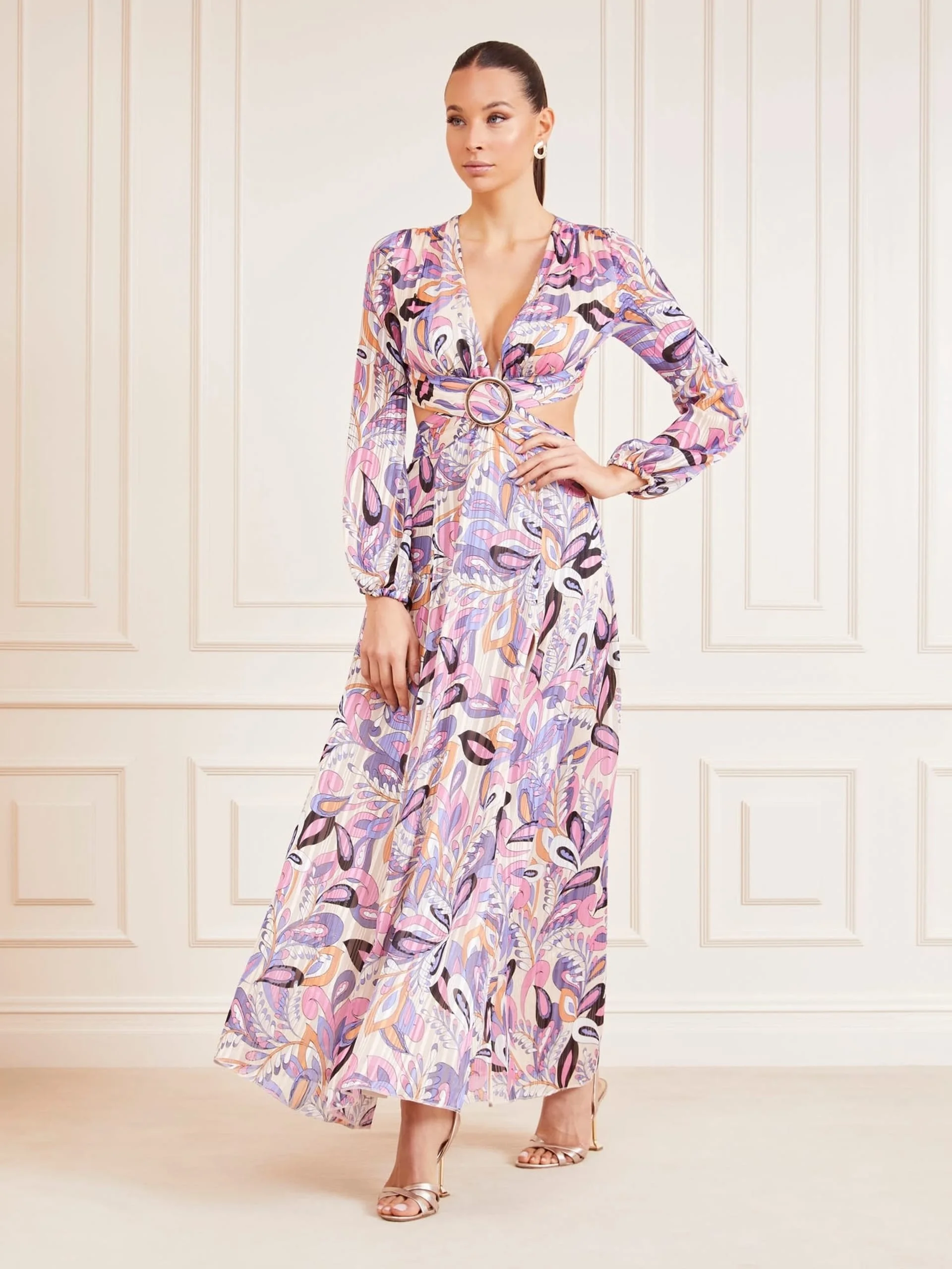 GUESS MARCIANO Đầm Nữ - Luise Crused Paisley Dress
