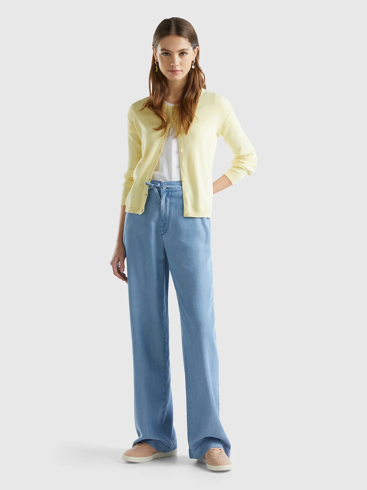 UNITED COLORS OF BENETTON Quần Dài Nữ Wide Trousers In Sustainable Viscose