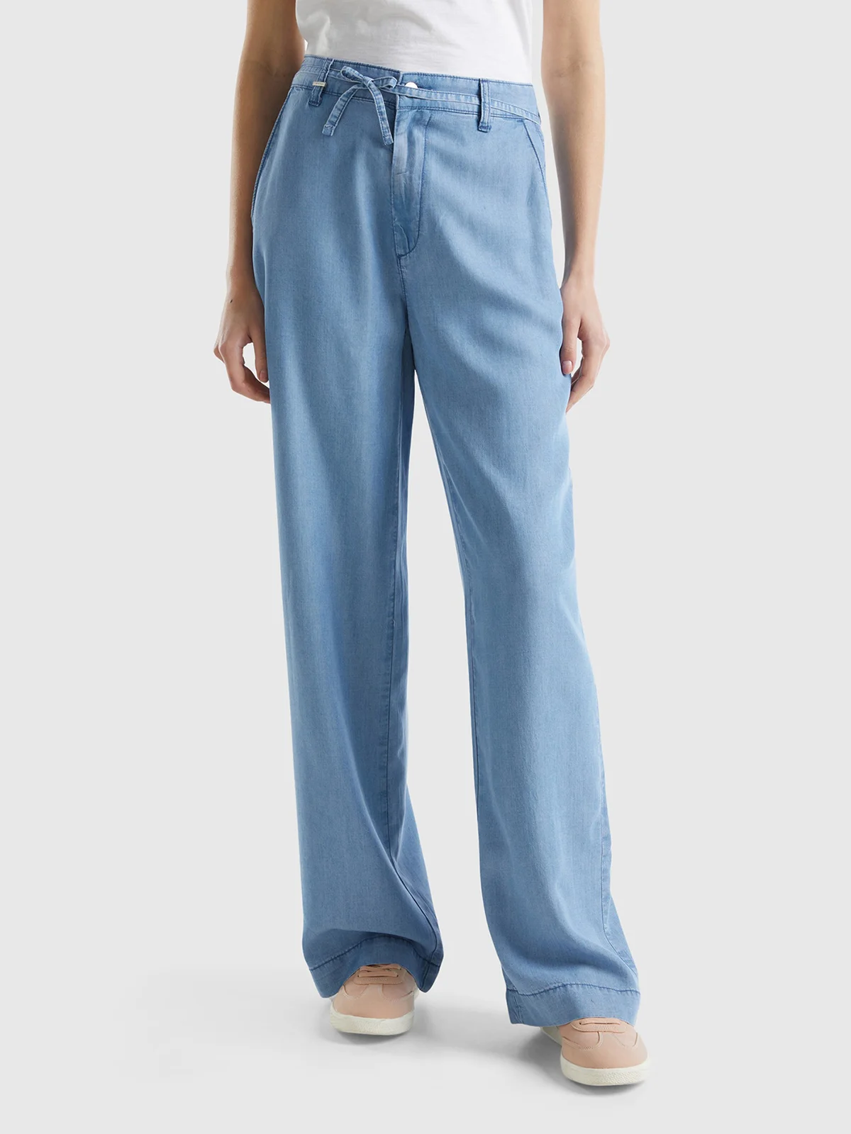 UNITED COLORS OF BENETTON Quần Dài Nữ Wide Trousers In Sustainable Viscose
