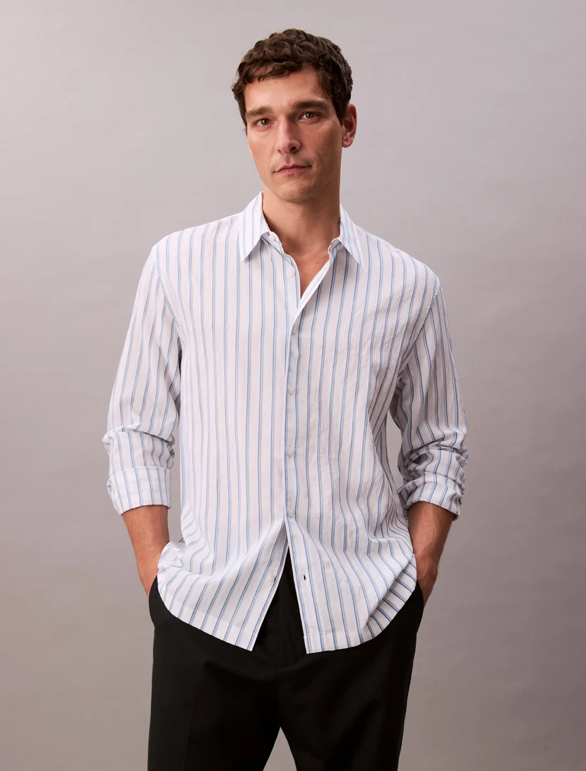 CK JEANS Áo Sơ Mi Nam Stripe Relaxed Button-Down Shirt