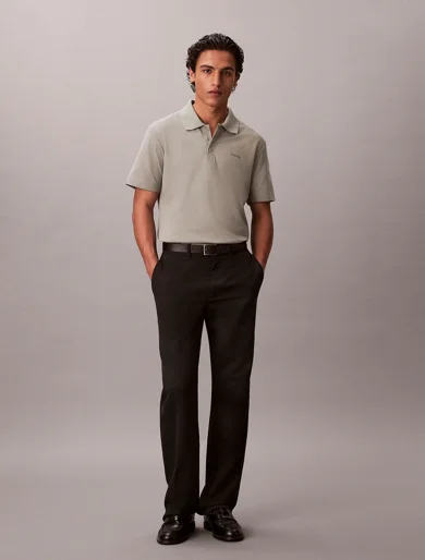 CK JEANS Áo Polo Nam SS Cooling Pique Snap Btn Polo