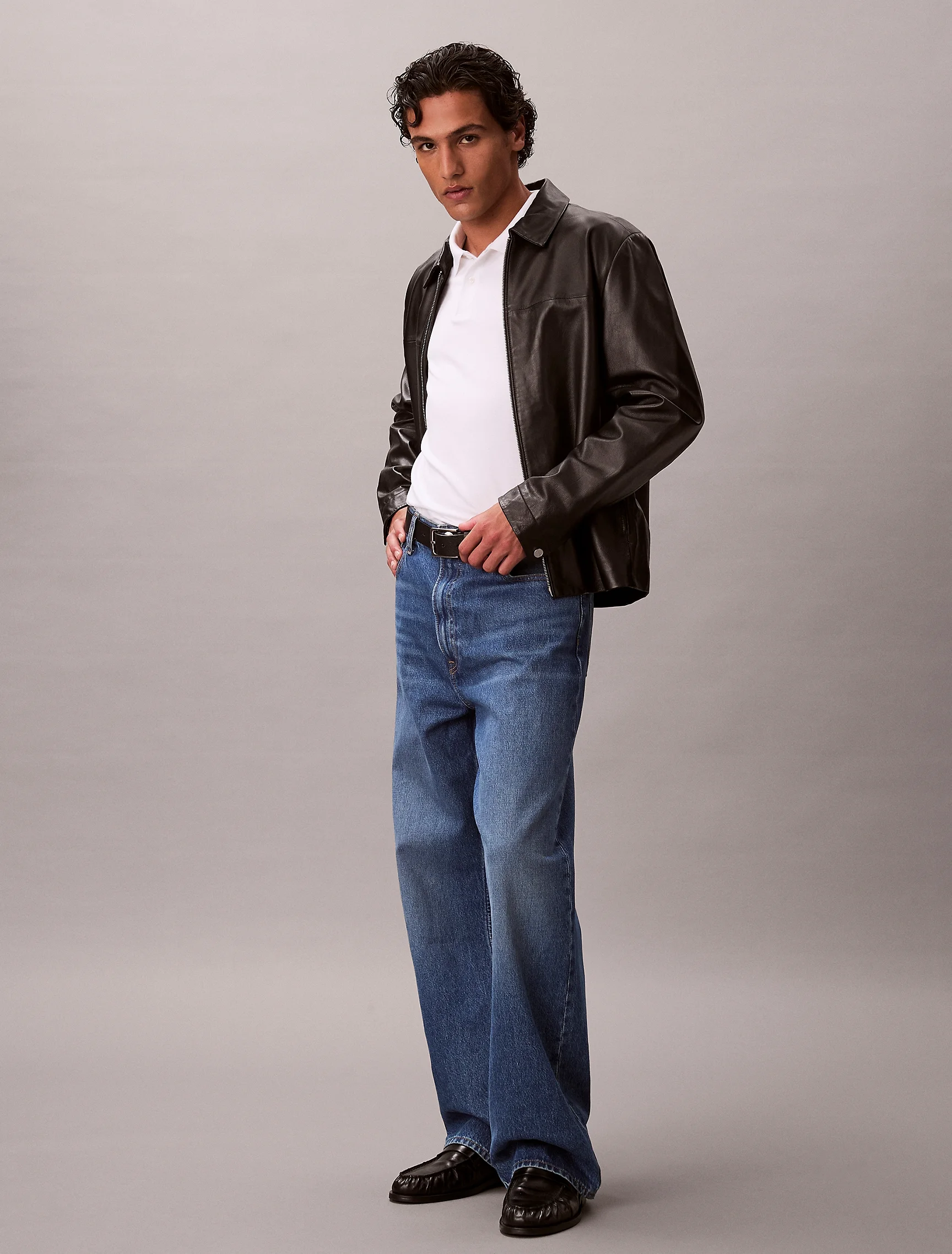 CK JEANS Áo Polo Nam Slim Refined Pique Polo