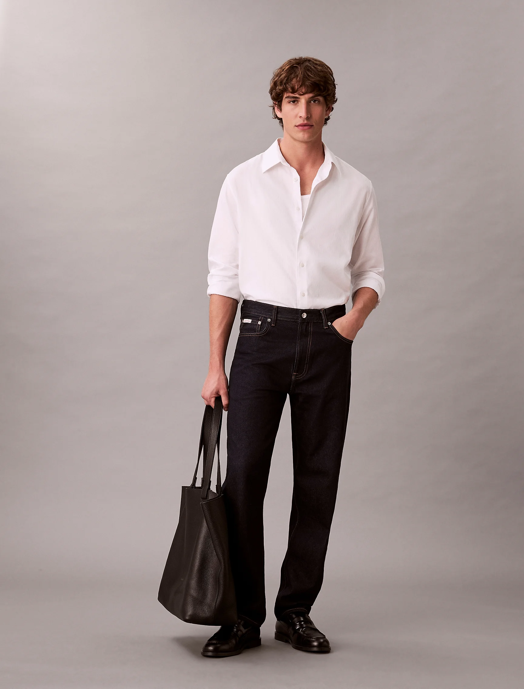 CK JEANS Áo Sơ Mi Nam Easy Fit